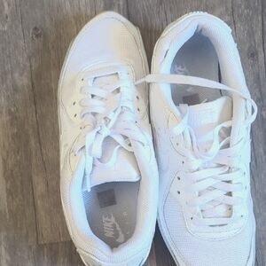 Nike White Air Max 90 Athletic Shoes